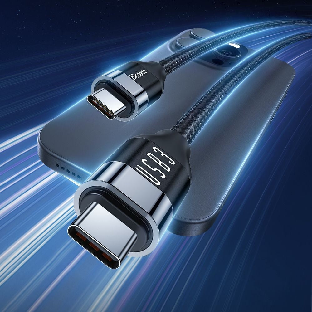 USB-C Data and Charging Cable - USB-C McDodo CA-7132, 100W, 1.2m, Black