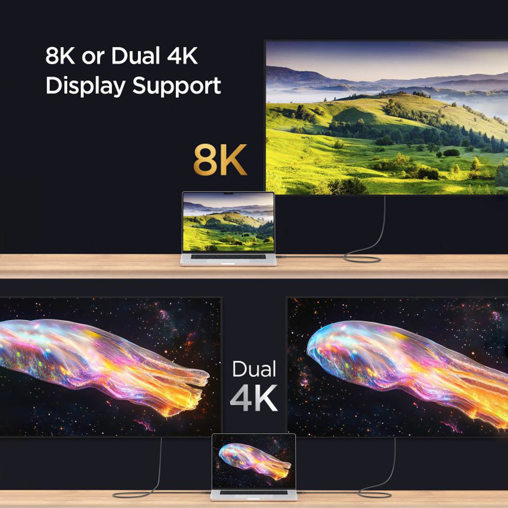 USB-C Data and Charging Cable - USB-C Spigen EB24015CC, 240W, 1.5m, Black ACA10423