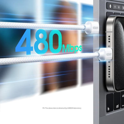 USB-C Data and Charging Cable - USB-C UGREEN L502, 100W, 1m, Gray