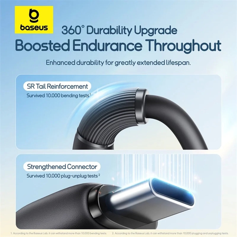 USB-A Charging Cable - Lightning / microUSB / USB-C Baseus Ultra Fast 3in1, 18W, 1.3m, Black P10376303121-00