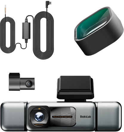 Front and Rear Car Camera Botslab G980H 4CH, 3K, Wi-Fi, GPS, 3.18-inch Display