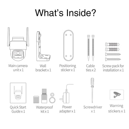Surveillance Camera Botslab W311, Wi-Fi, 2K, IP66, Outdoor 