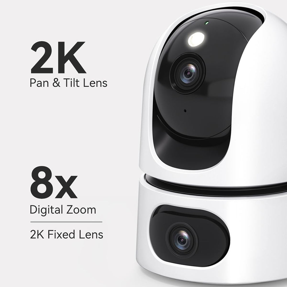 Imou Ranger Dual Surveillance Camera, Wi-Fi, 2.8K + 2.8K, Indoor IPC-S2XP-10M0WED