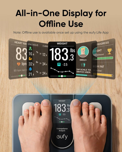 Eufy Smart Scale C20 Digital Scale, Black T9130011