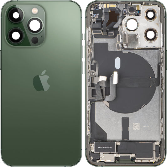 Apple iPhone 13 Pro Battery Cover, With Middle Frame, Full Parts, Green (Alpine Green), Swap