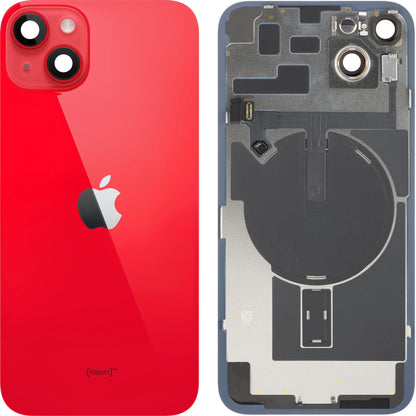 Apple iPhone 14 Plus Battery Cover, With Middle Frame, Full Parts, Red, Swap