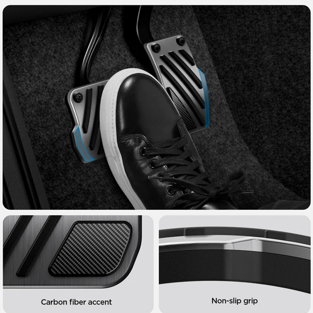 Spigen Line Design TO200P Car Pedal Covers for Tesla Y / 3 ACP11627