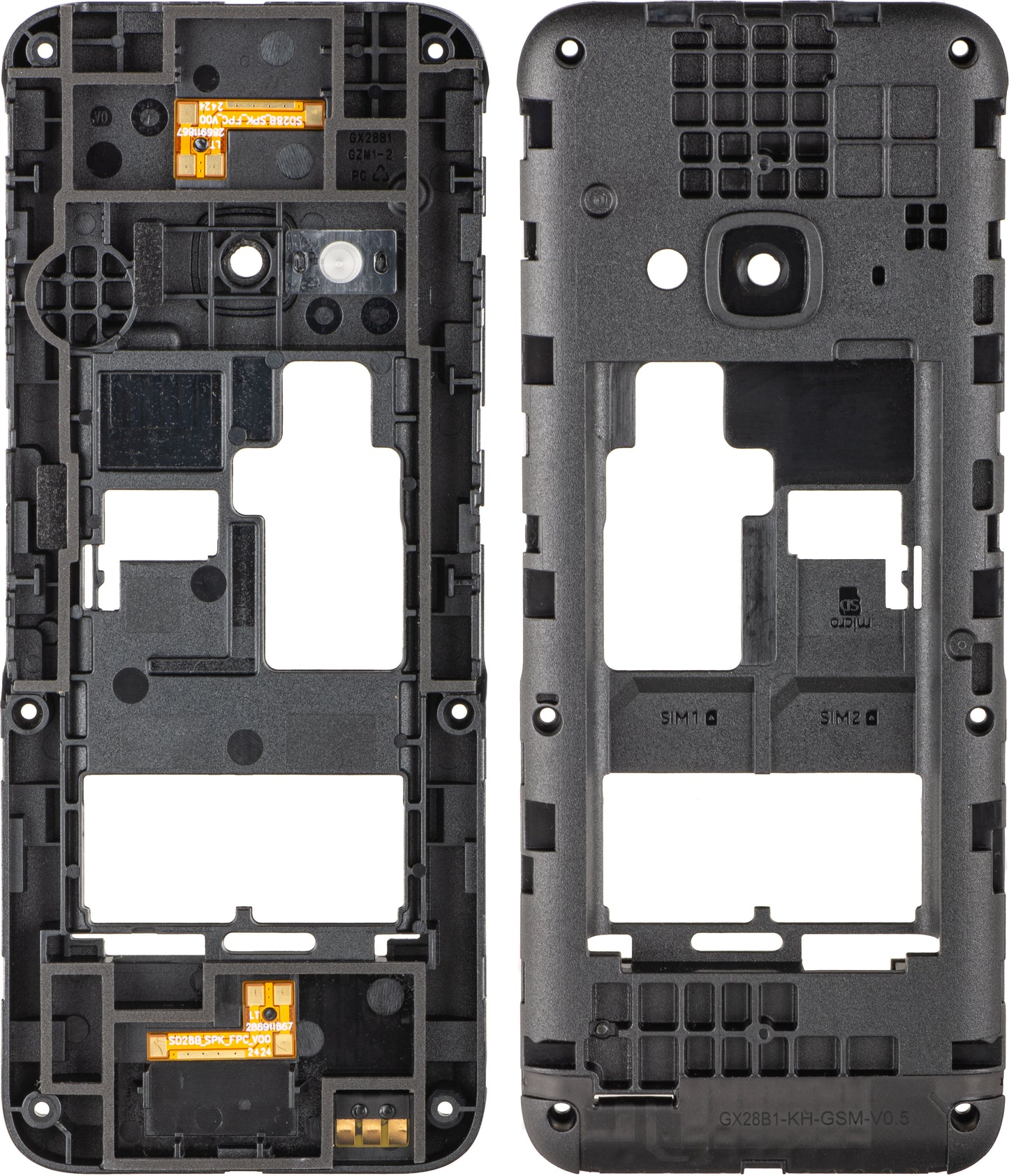 Middle Case Nokia 5310 (2024), Black, Service Pack 286912616