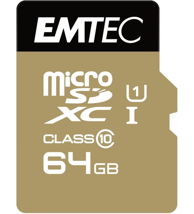 Emtec Speedin Pro Android A1 microSDXC Memory Card, 64GB, Class 10 / UHS-1 U3, With Adapter ECMSDM64GXC