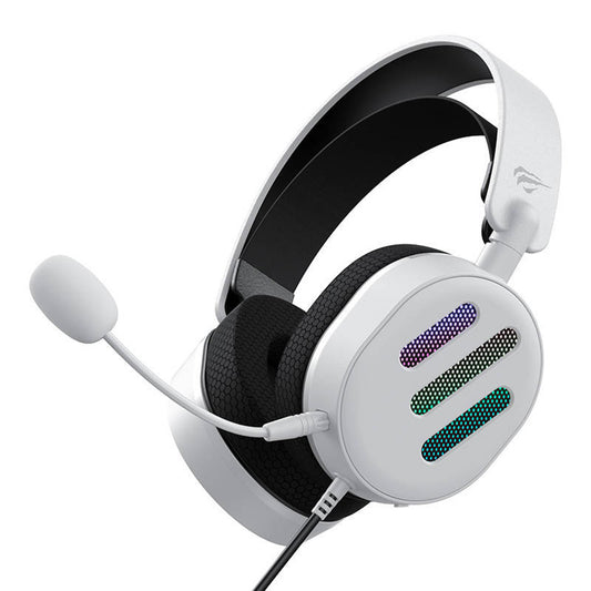 HAVIT H2038U Gaming Headphones 3.5mm, RGB, 2.1m, White