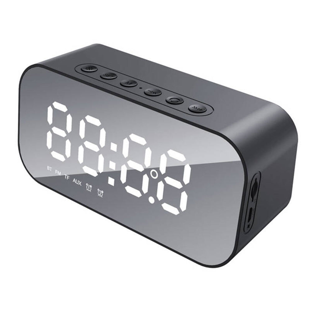 HAVIT M3 Digital Clock with Bluetooth Speaker, Black