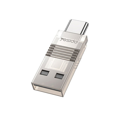 USB / USB-C Card Reader Yesido GS21, microSD, Transparent