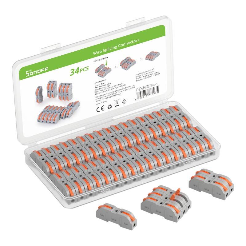 Sonoff D1-1 Wire Connector, Set of 34 pieces