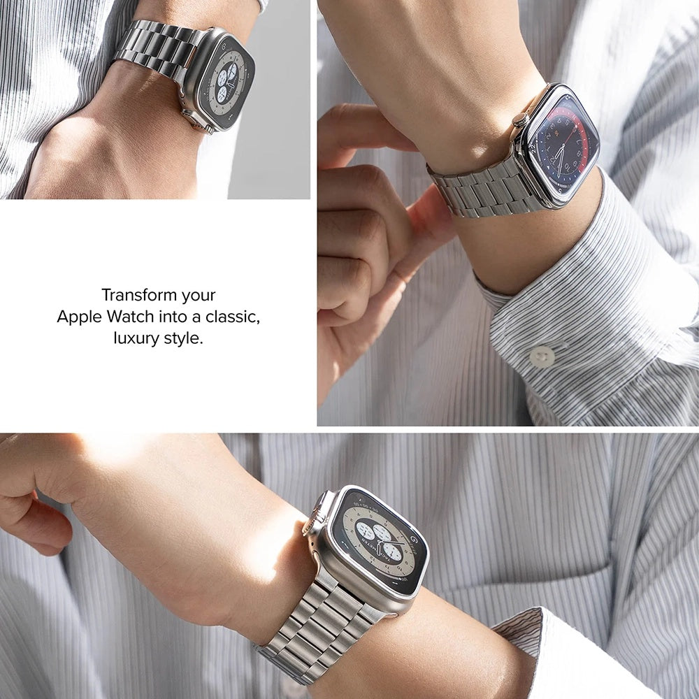 Ringke Metal One Air Strap for Apple Watch 49mm / 46mm / 45mm / 44mm Series, Silver