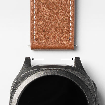 Ringke One Basic Bold Strap for Fossil Watch / Mobvoi Watch / Suunto Watch Series, 24mm, White