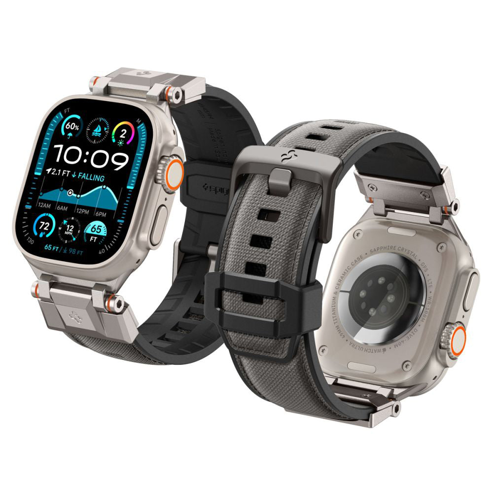 Spigen DuraPro Armor Strap for Apple Watch 49mm / 46mm / 45mm / 44mm / 42mm Series, Gray AMP09104