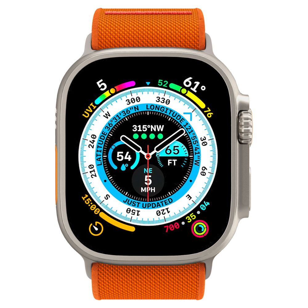 Spigen Fit Lite Ultra Strap for Apple Watch 49mm / 46mm / 45mm / 44mm / 42mm Series, Orange
