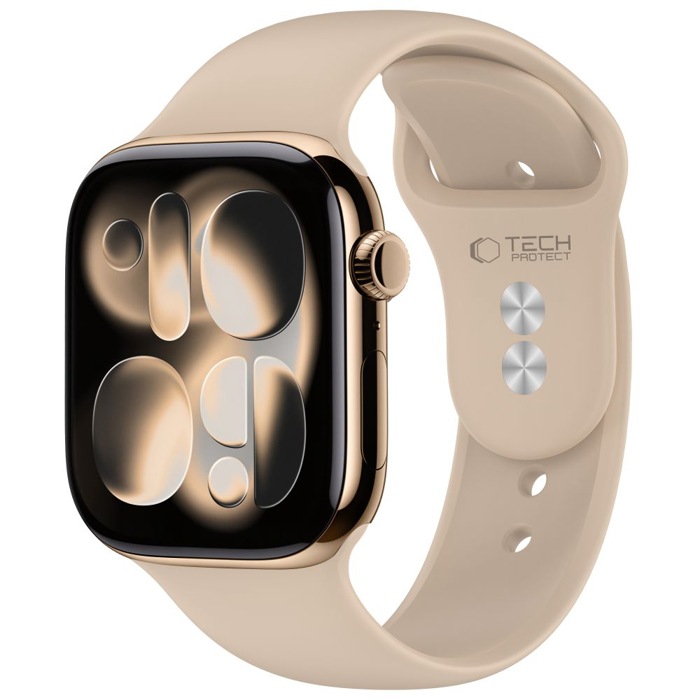 Tech-Protect Silicone Strap for Apple Watch 49mm / 46mm / 45mm / 44mm Series, Beige