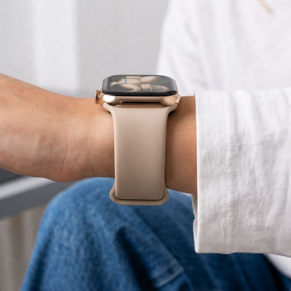 Tech-Protect Silicone Strap for Apple Watch 49mm / 46mm / 45mm / 44mm Series, Beige