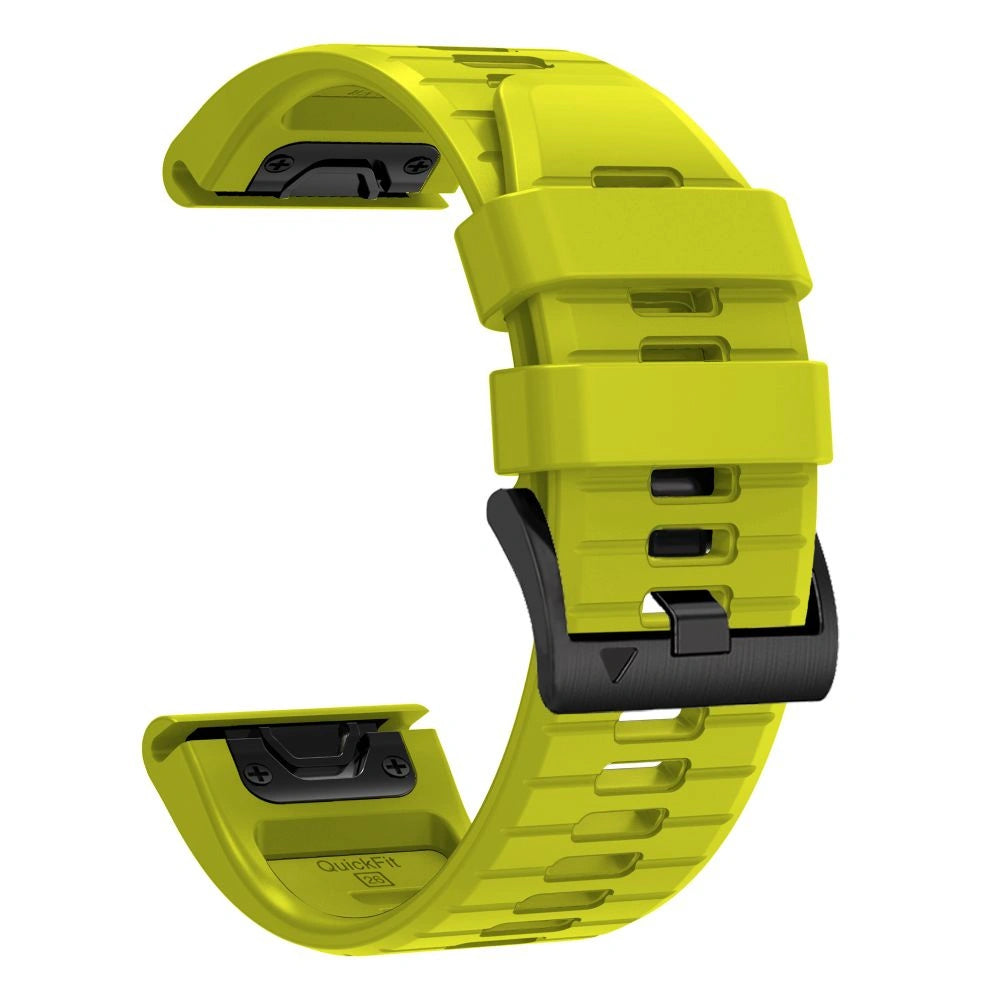 Techsuit Silicone Strap for Garmin Fenix 5X / 5X Plus / 6X / 6X Pro / 7X / 8 / 8 Pro / 9 / 9 Pro, Green