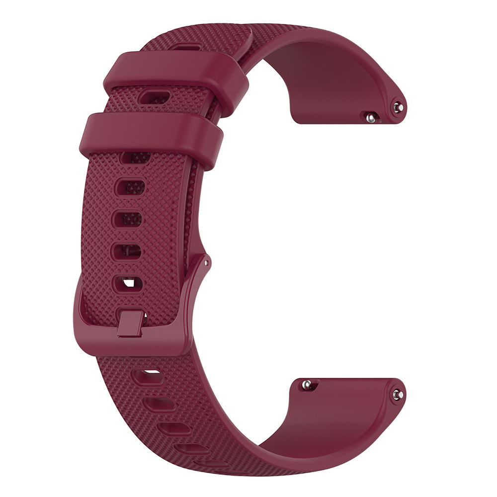Techsuit W006 Strap for Samsung Galaxy Watch / Huawei Watch Series, 20mm, Burgundy