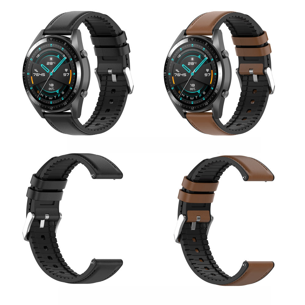 Techsuit W007 Strap for Samsung Galaxy Watch / Huawei Watch Series, 20mm, Black