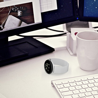 Techsuit W009 Strap for Google Pixel Watch 4 45mm, Silver