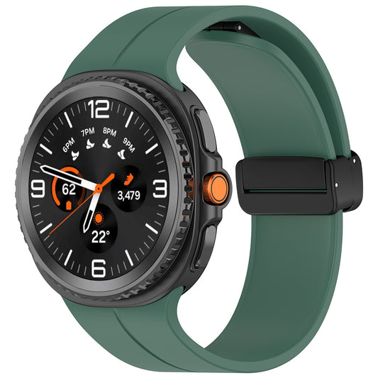 Techsuit W011 Strap for Samsung Galaxy Watch 8 Classic / Watch8 44mm / Watch 8 40mm, Dark Green