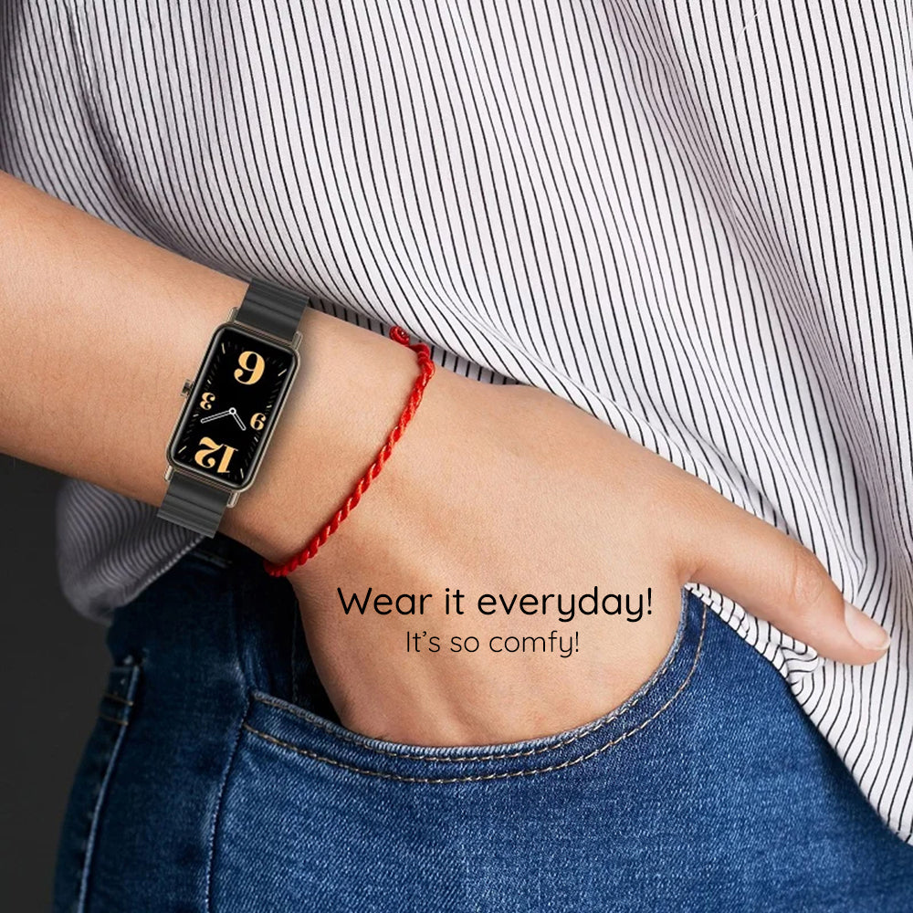 Techsuit W012 Strap for Garmin Watch Fenix / Forerunner Series, 22mm, Silver