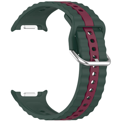 Techsuit W078 Strap for Samsung Galaxy Watch 8 Classic / Watch8 44mm / Watch 8 40mm, Dark Green
