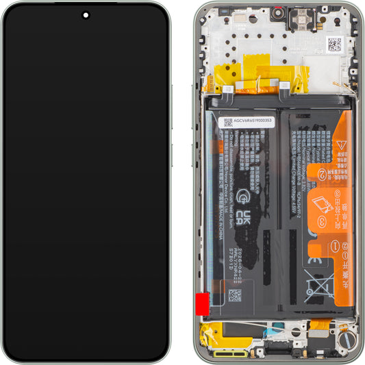 Honor Magic8 Lite Touchscreen Display, with Frame and Battery, Green (Forest Green), Service Pack 0235ARUU