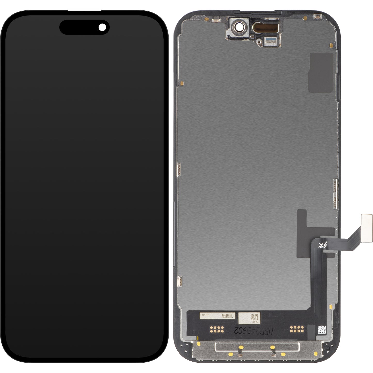 JK Touchscreen Display for Apple iPhone 15, with Frame, Movable In-Cell IC LCD Version, Black