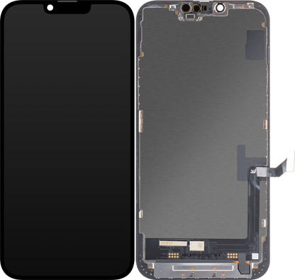 JK Touchscreen Display for Apple iPhone 14 Plus, with Frame, Movable IC In-Cell LCD Version, Black