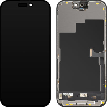 JK Touchscreen Display for Apple iPhone 15 Pro, with Frame, Movable In-Cell IC LCD Version, Black