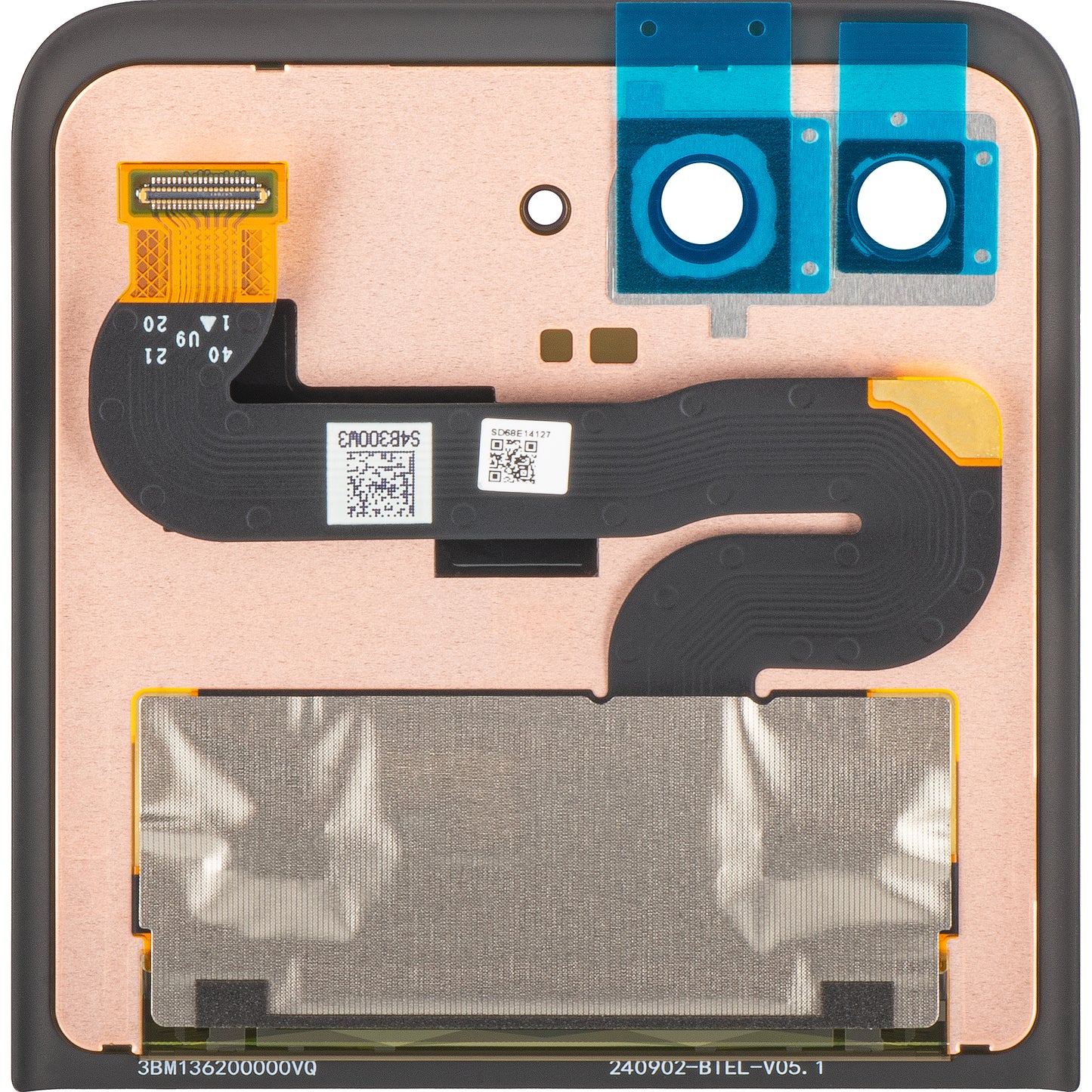 Motorola Razr 2024 / Razr 50 Display with Touchscreen, Sub Outer, Service Pack 5D68C24805