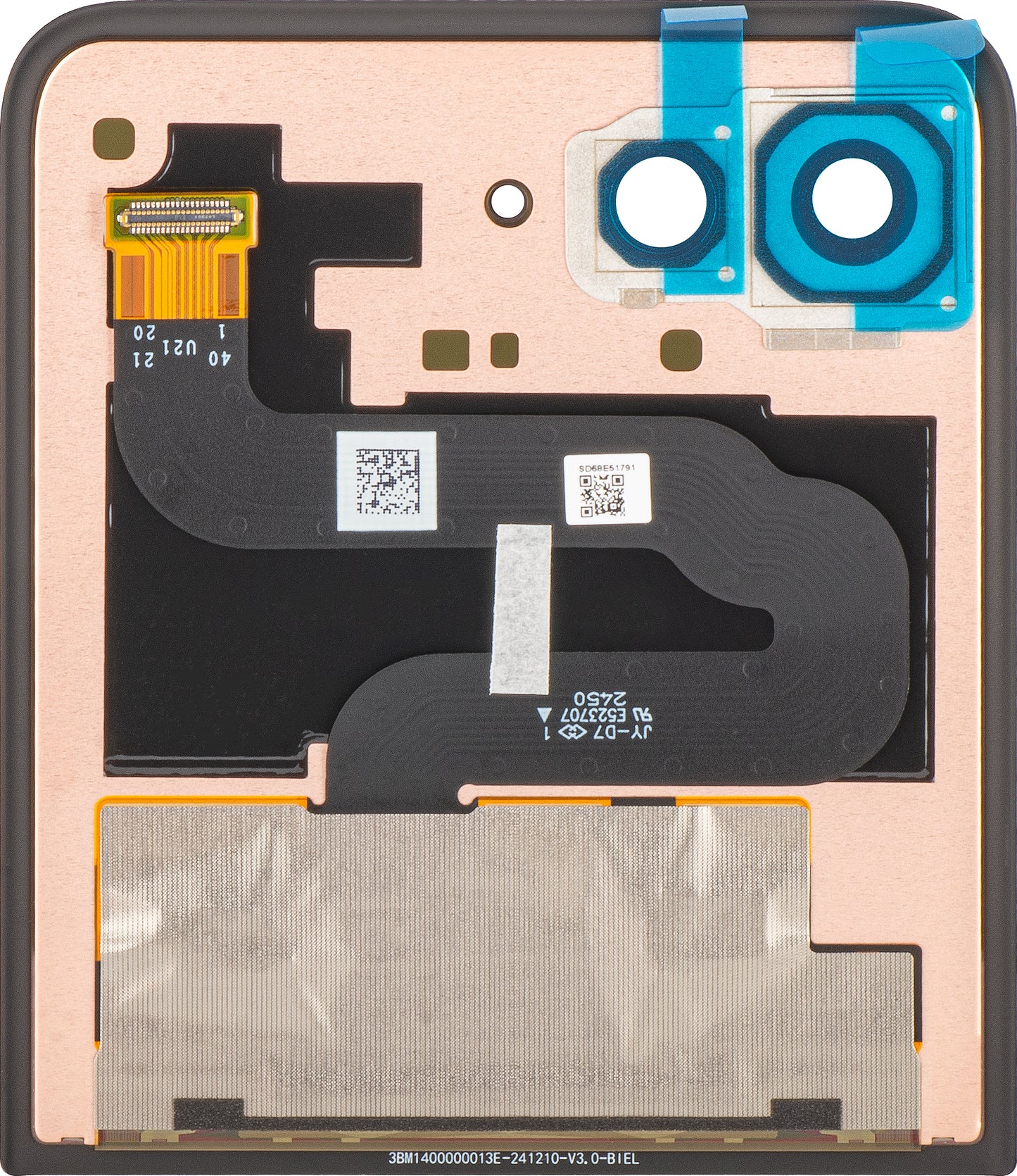 Motorola Razr 60 Ultra Display with Touchscreen, Sub Outer, Service Pack 5D68C29811