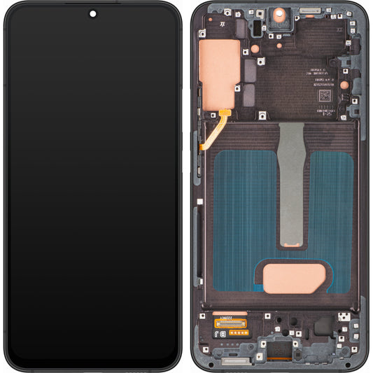 MP Touchscreen Display compatible with Samsung Galaxy S22+ 5G S906, with Frame, Black