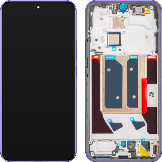 Realme 14 Pro+ Display with Touchscreen, with Frame, Purple (Bikaner Purple), Service Pack 621039000081