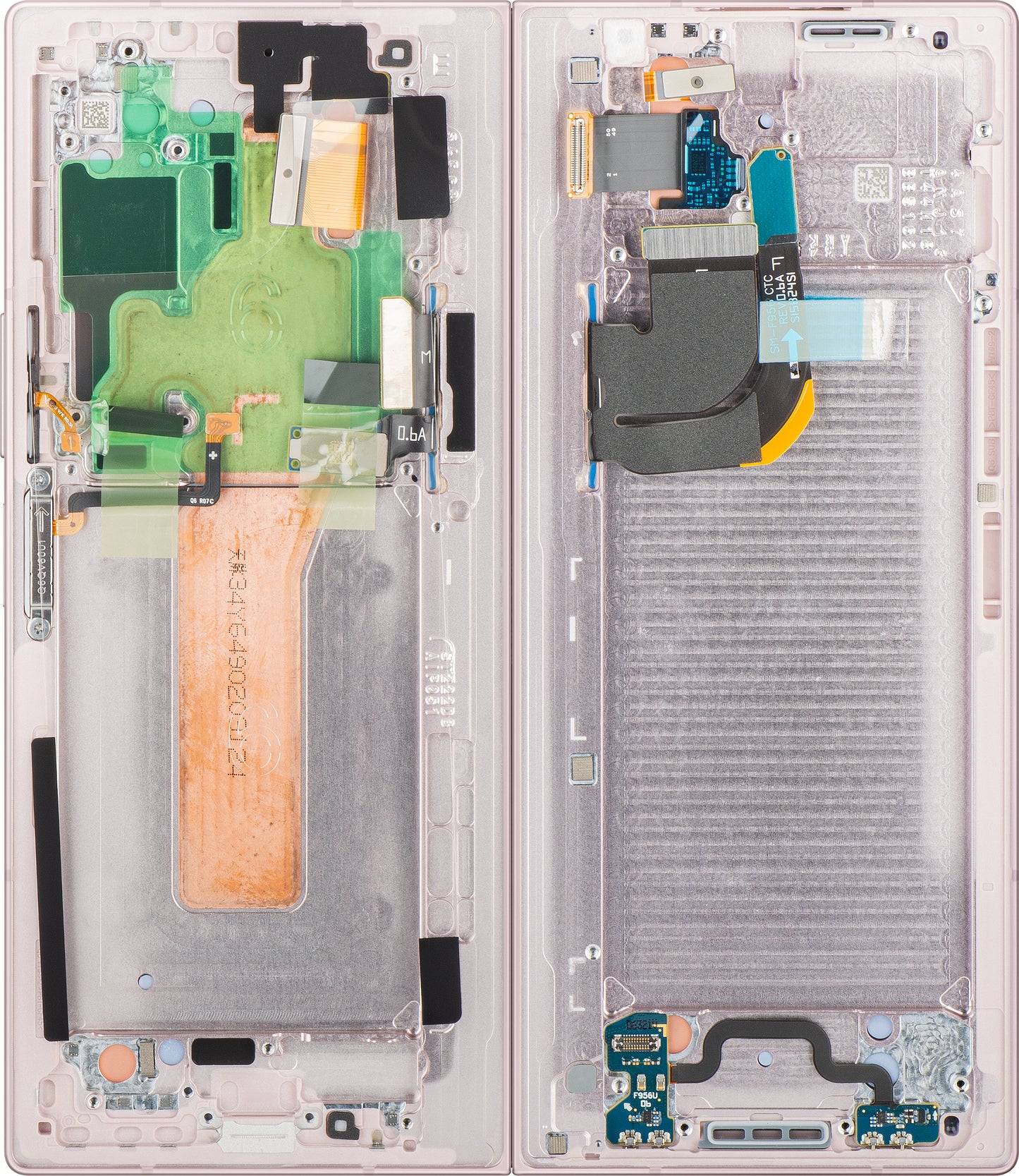 Samsung Galaxy Z Fold6 F956 Touchscreen Display, with Frame, Sub Inner, Pink, Service Pack GH82-35042B