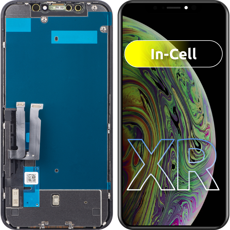 ZY Touchscreen Display for Apple iPhone XR, with Frame, In-Cell LCD Version, Black 