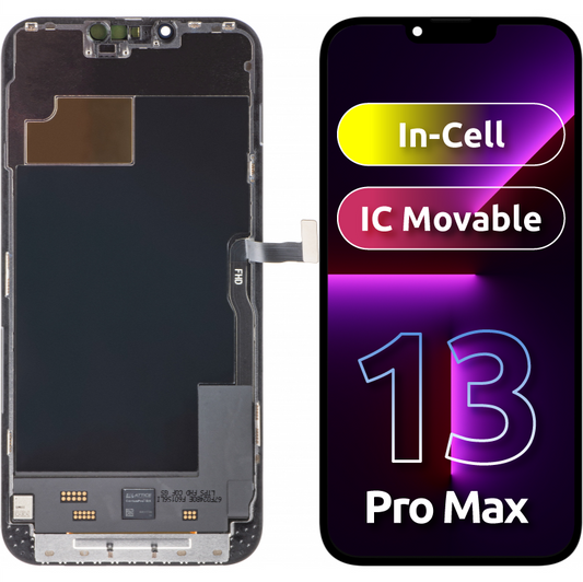 ZY Touchscreen Display for Apple iPhone 13 Pro Max, with Frame, In-Cell IC Movable LCD Version, Black
