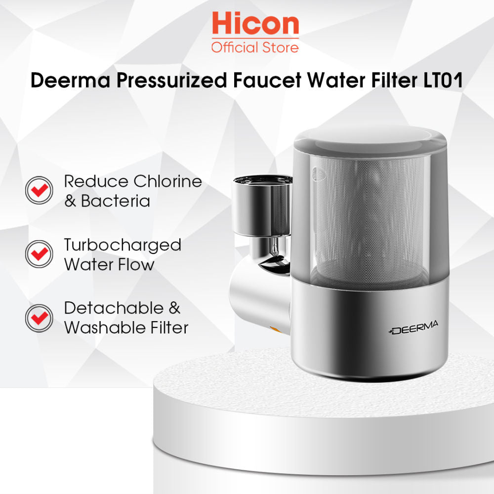 Deerma LT01 Faucet Water Filter, Silver