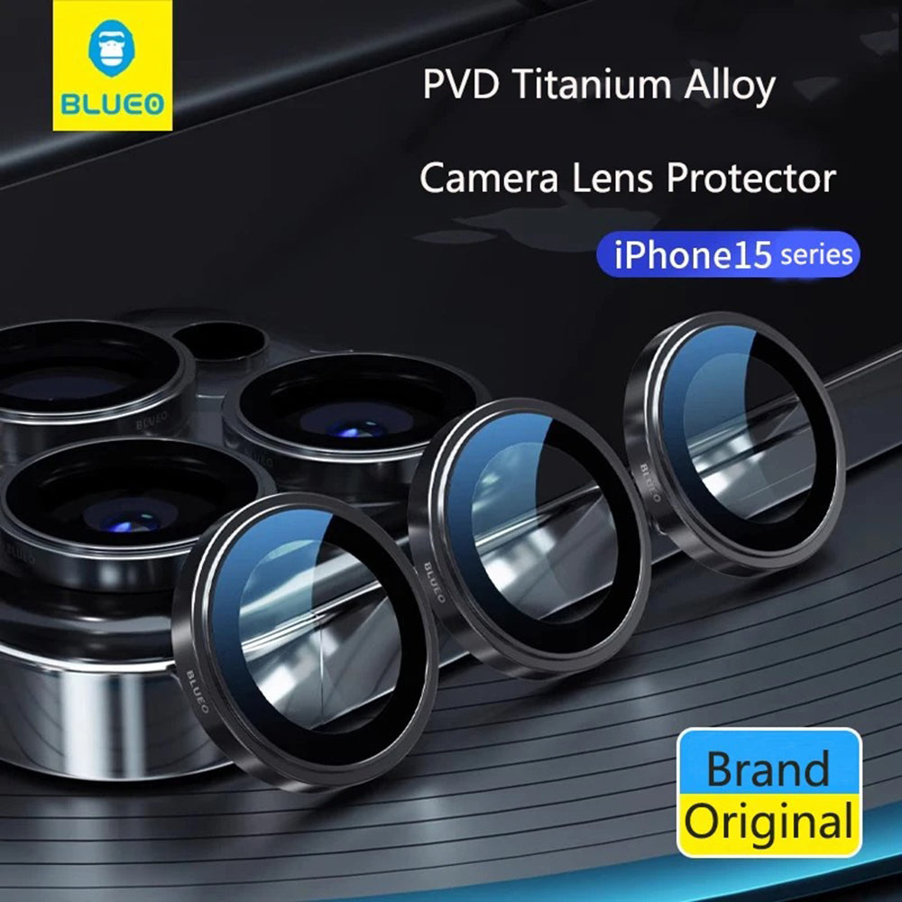 Blueo 99 Anti-Reflective HD Rear Camera Protective Film for Apple iPhone 16 Pro Max / 16 Pro, Tempered Glass, Bronze