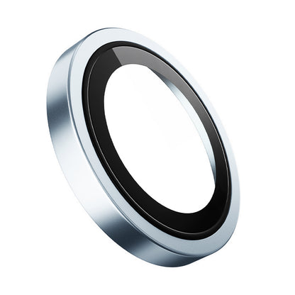 Blueo Metal Frame Rear Camera Protection Film for Apple iPhone 17 Air, Tempered Glass, Blue