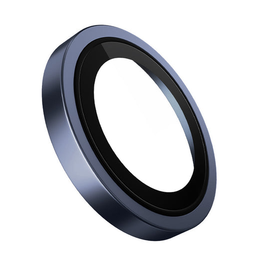 Blueo Metal Frame Rear Camera Protection Film for Apple iPhone 17 Pro Max / 17 Pro, Tempered Glass, Blue