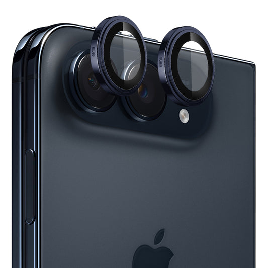 Blueo Sapphire Crystal Rear Camera Protector for Apple iPhone Duo, Tempered Glass, Blue