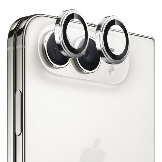 Blueo Sapphire Crystal Rear Camera Protector for Apple iPhone Duo, Tempered Glass, Silver