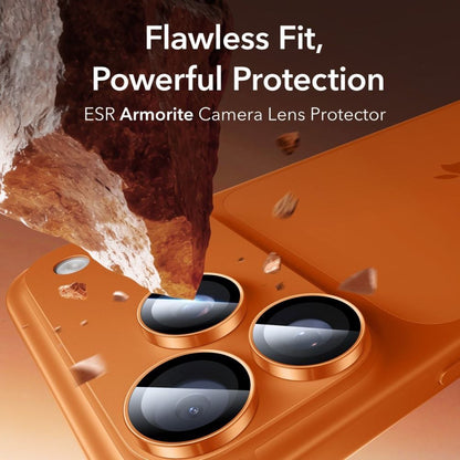 Back Camera Protection Film ESR Armorite for Apple iPhone 14 Pro, Tempered Glass, Orange