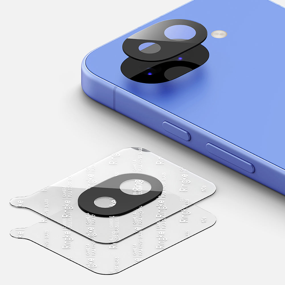 Ringke Rear Camera Protection Film for Google Pixel 10a, Tempered Glass, Set of 2 Pieces, Transparent