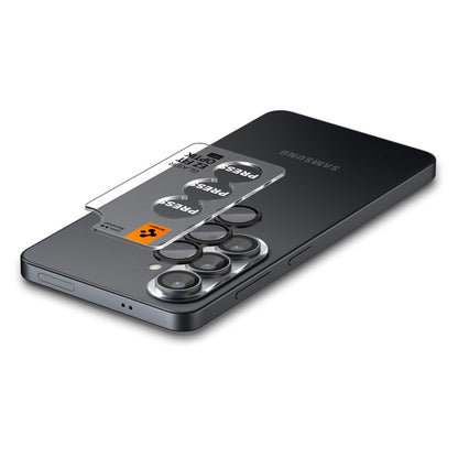 Rear Camera Protection Film Spigen GlastR EZ FIT Optik Pro HD for Samsung Galaxy S26 S942, Tempered Glass, Set of 2 pieces, Black AGL11099